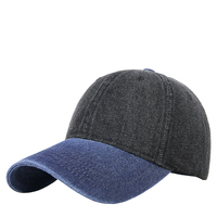 Gorra de Béisbol Vintage de 6 Paneles en Mezclilla Lavada, Personalizable y Ajustable, Estilo Dad Hat para Hombre y Mujer, Retro, Urbana, Transpirable e Impermeable, de Algodón