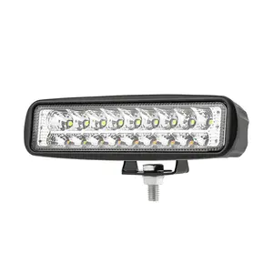 Farol de led âmbar, cor dupla, branco, âmbar, trabalho, feixe de barra, amarelo, para dirigir, trabalho, holofote, 18w, venda imperdível