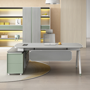 Lussuoso moderno di qualità semplice ufficio Manager tavolo in legno pannello MDF per le segretarie e il lavoro d'ufficio - Product Image 5
