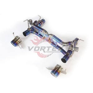 Échappement arrière Valvetronic en titane de grade 5 Vortex, finition bleu brûlé, épaisseur 1,2 mm, pour Ferrari 488 GTB Spider Pista 2015-2023 - Product Image 2