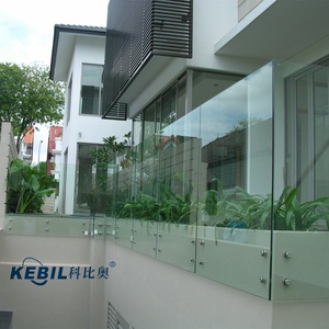 Безрамный стеклянный держатель перил, фитинг, лестница из нержавеющей стали, регулируемая Резьбовая вставка m12, винтовые штифты, зеркальный прочный зажим - Product Image 6