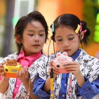 Cámara Polaroid Mini K64 con Diseño Infantil, Compatible con Tarjetas de 32GB, Lente Dual de 48MP, Videocámara 1080P, Impresión Instantánea para Niños