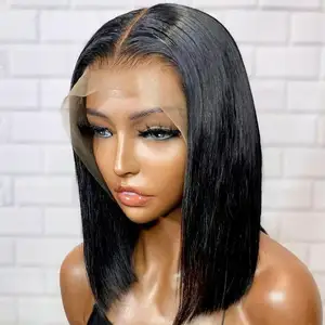 Virgin Hair Hd Full Lace Wig Wholesale Transparent Full Lace Wig Supplier Raw Brazilian Full Lace Wig for Black Women