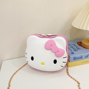 Nhà Máy Trực Tiếp Sanrioed Dễ Thương Công Chúa Vai Túi Cho Trẻ Em Phim Hoạt Hình Phim Hoạt Hình Kulomi KT Mèo Thời Trang Dây Kéo Di Động Không Thấm Nước - Product Image 3