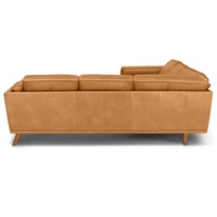 Luxuriöse Echtleder Chesterfield Modulare Sofas und Sektionale in Klassischen Stilen, Reines Ledersofa Eckgarnitur 7-Sitzer Schule