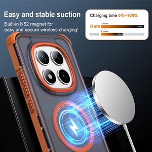 Funda Protectora para Teléfono Xiaomi <span class=keywords><strong>Redmi</strong></span> <span class=keywords><strong>Note</strong></span> 15 Pro Pro+ 5G con Cuatro Esquinas con Airbag Anti-caída, Lente Metálica, <span class=keywords><strong>Carga</strong></span> Inalámbrica Magnética - Product Image 2