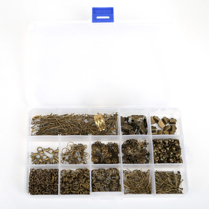 Phát hiện đồ trang sức phụ kiện Kit Set <span class=keywords><strong>Spacer</strong></span> hạt nhảy Nhẫn móc tai clasps pins đối với DIY đồ trang sức làm - Product Image 6
