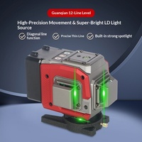 [Pour utilisation en extérieur] Instrument de nivellement laser à lumière verte 12 lignes, modèle 2303, pour le nivellement automatique des murs et des sols