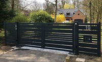 Maison de conception de porte principale en aluminium de fer de luxe simple personnalisé de haute qualité
