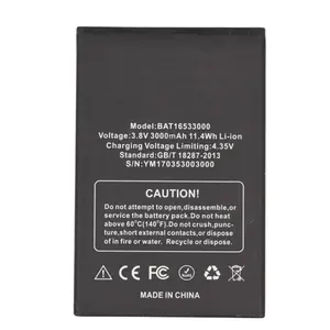 瑞西3000毫安时BAT16533000电池，适用于DOOGEE 5.5英寸X9 pro X9pro Bateria电池手机电池