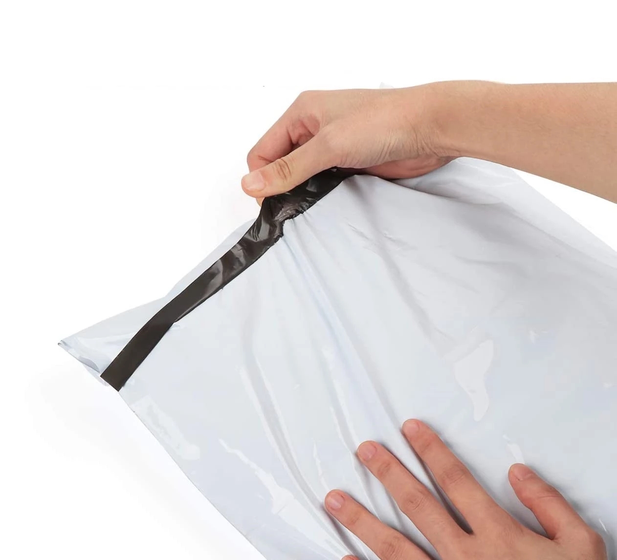 Plastic Mailer Shipping Package Envelope Bag Self Adhesive White Poly Currier Bag Product Packaging Bag