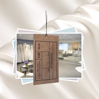 Étiquette de prix personnalisée en papier recyclé carton étiquette volante personnalisée étiquette en papier de vêtement pour vêtements