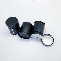 Prix usine personnalisé imprimé en fer blanc enfichable boîtes à thé en vrac cylindre de couvercle hermétique pour poudre de Matcha conteneur de qualité alimentaire