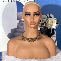 Femme support réglable perruque affichage tête de Mannequin modèle tête pour affichage perruque chapeau accessoires accessoires d'affichage modèle tête