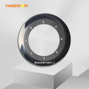 Lame circulaire en carbure de tungstène YG12X <span class=keywords><strong>Justu</strong></span> 260*158*1.3mm avec 8 trous pour la découpe de papier ondulé - Product Image 1