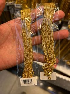 Xuping-Cadena de eslabones de estilo hip hop para mujer, collar de cadena, Gargantilla, color dorado, 24K, universal, neutral, A00896126 - Product Image 6