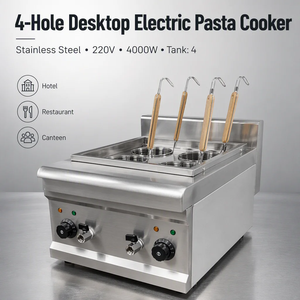 Meilleure vente en acier inoxydable 4 trous cuiseur à pâtes électrique de bureau machine à spaghetti commerciale pour boulangerie moulin à farine cave - Product Image 1