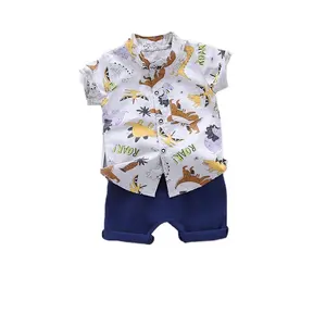 Pakaian Musim Panas 2020 Grosir Butik Anak-anak Pakaian Anak-anak Pakaian Anak-anak Kaus Bayi Lengan Pendek Kain Anak Laki-laki