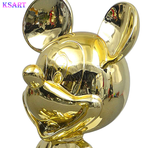 Sculpture personnalisée pop art statue en résine fibre de verre dessin animé <span class=keywords><strong>mickey</strong></span> mouse sculpture décoration de la maison - Product Image 4
