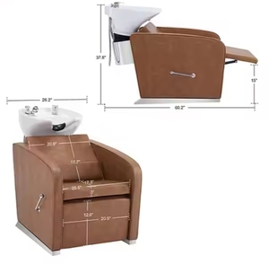 Chaise de lavage pour salon de coiffure, équipement de lavage des cheveux, chaise de salon au design moderne, mobilier pour salon de beauté, bon prix - Product Image 3