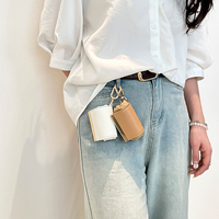Sac fourre-tout réutilisable mini porte-clés grande capacité léger pliable pour le shopping, avec anneau porte-clés, extensible