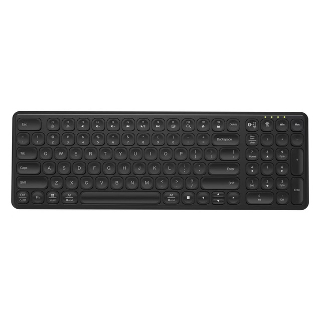 HK8048C Zaidtek Comfortable Ergonomic Wireless Keyboard with Touchpad USB 2.4Ghz Scissor-Switch Design Slim for Laptop/Tablet