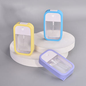 Désinfectant pour les mains format pochette, sérum de soin, flacon pulvérisateur porte-clés rechargeable, atomiseur de parfum plat format carte de crédit - Product Image 1