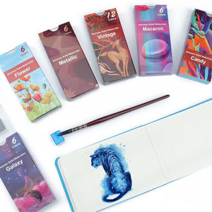 6/12 couleurs <span class=keywords><strong>bonbons</strong></span> miroitant solide <span class=keywords><strong>aquarelle</strong></span> ensemble calligraphie peinture artiste portable demi-pan ensemble acuarelas aquarela - Product Image 4