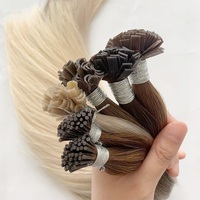 I Tip Extension de cheveux Top qualité Double dessiné russe Remy cheveux humains Micro Link Extension de cheveux