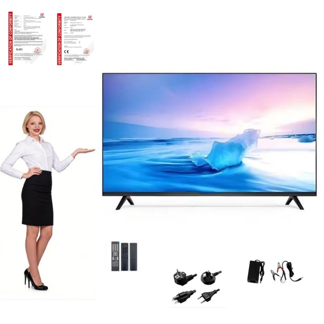 32 Inch FHD LED TV Hotel Project Smart TV Supports Multi Language Plug Customization Frameless
