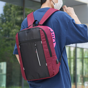 Men's Business <b>Backpack</b> <b>Large</b> Capacity 36-55L Multi-functional With Usb For Travel Commute Solid Color Blue Black Gray Red - Product Image 2