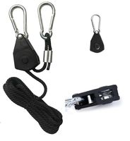 Nouveau design 1/8 ''Heavy Duty Grow Tent Corde réfléchissante Corde réglable Cintre à cliquet