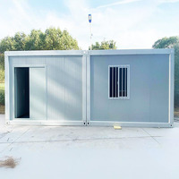 Installation rapide, maison en conteneur en acier préfabriquée de 20 pieds, 2 chambres, 1 salle de bain, maison modulaire mobile moderne pour hôtel, école
