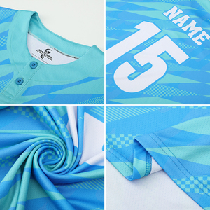 Maillot de baseball personnalisé sur mesure en gros pour hommes, imprimé, dégradé de couleurs, sublimation, broderie Zp25024 - Product Image 5
