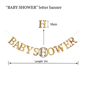Striscione di Lettere in Carta Fai-da-Te EASTTERN per Decorazioni Baby Shower - Tema Bambini Multicolore per Uso Interno a Prezzo di Fabbrica Durevole - Product Image 5