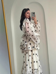 Robe de mariée élégante et respirante J-268, style palais rétro musulman, manches longues, pour femmes, style européen américain Jalabiya - Product Image 4