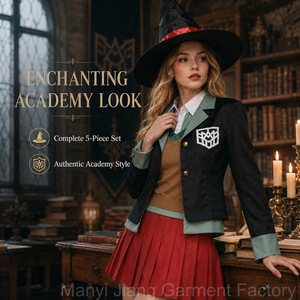 Danganronpa V3 <span class=keywords><strong>Cosplay</strong></span>-Kostüm – Yumeno <span class=keywords><strong>Himiko</strong></span> Zweidimensionales japanisches Zauberer-Rollenspiel-Outfit im Schulstil (Polyester, Damen) - Product Image 2