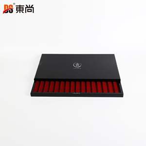 Boîte à couteaux rectangulaire en MDF noir brillant de haute qualité, fabriquée à la main, populaire, avec poignée, pour cadeaux et articles de table, accepte les commandes personnalisées - Product Image 3