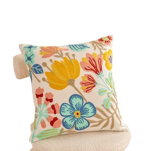 Sarung Bantal Bordir Pastoral, Sarung Bantal Dekoratif dengan Ritsleting, Desain Estetis Lucu, Sarung Bantal Boho yang Nyaman - Product Image 5