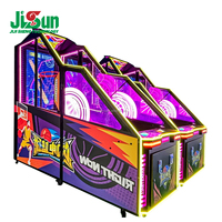 Machine d'arcade de tir au basket-ball Lightning avec lumières LED vibrantes, tableau de scores numérique, équipement de divertissement à monnayeur pour cinéma