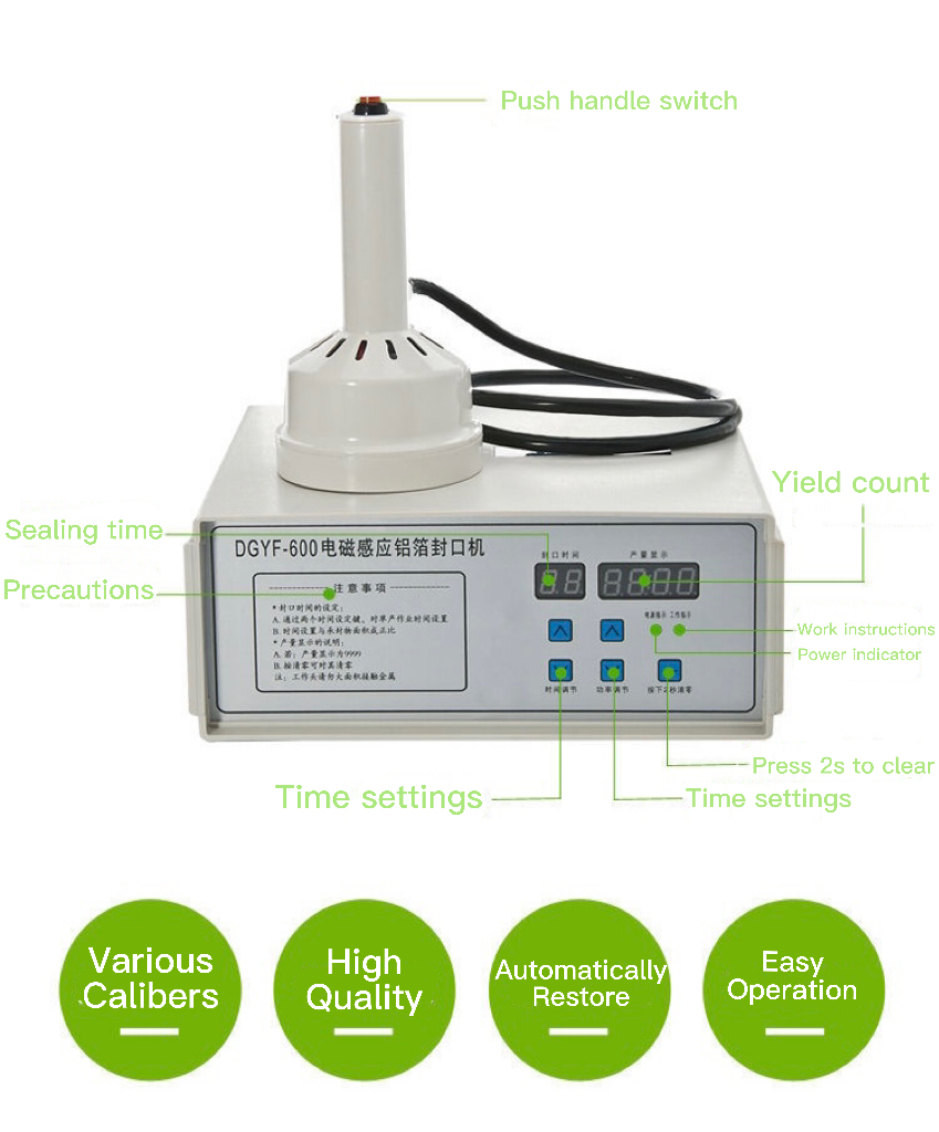 Mini Manual Electromagnetic Induction Sealing Machine For Plastic Cups Can