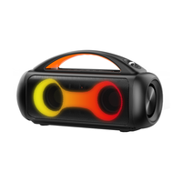 Altavoz Karaoke Portátil para Fiestas al Aire Libre con Micrófono, Subwoofer y Luces LED