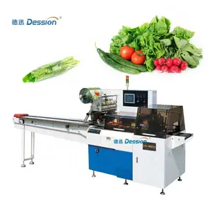 Automático fresh alface, alface inteira embalagem, máquina de embalagem de produtos hortícolas frescos.