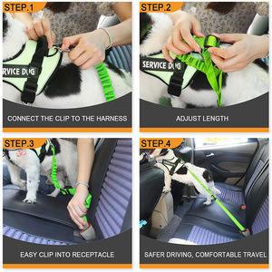 Cinturón de seguridad universal para mascotas, cinturón de nailon para perros con clip de acero inoxidable para el asiento trasero - Product Image 3