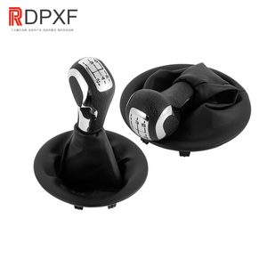 Pomo de Palanca de Cambios con Funda de Cuero para <span class=keywords><strong>Citroen</strong></span> <span class=keywords><strong>Berlingo</strong></span> III MK3 Peugeot Partner 2008 en adelante, Funda de Cuero para Palanca de Cambios, Resistente al Óxido - Product Image 1