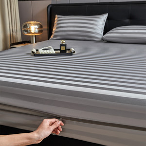 Protège-<span class=keywords><strong>matelas</strong></span> intégral 6 faces en satin avec fermeture éclair, <span class=keywords><strong>drap</strong></span>-housse à poches profondes, bande élastique, <span class=keywords><strong>drap</strong></span> <span class=keywords><strong>de</strong></span> lit doux et soyeux toutes saisons - Product Image 5