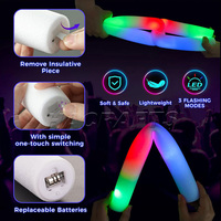 Fournitures de fête à thème romantique de haute qualité, portables, en mousse, qui brillent dans le noir, clignotantes, pour les mariages et les concerts