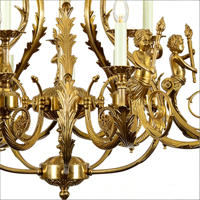 Hochwertiger französischer europäischer Kronleuchter aus massivem Messing in Gold für Hotel, Hochzeit, Lobby, Villa, Vintage-Stil, individuell anpassbar.