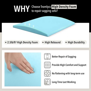 Support de <span class=keywords><strong>coussin</strong></span> de <span class=keywords><strong>canapé</strong></span> pour siège affaissé 20x20 pouces, insert en mousse incurvée grise pour <span class=keywords><strong>canapé</strong></span> sectionnel. - Product Image 5