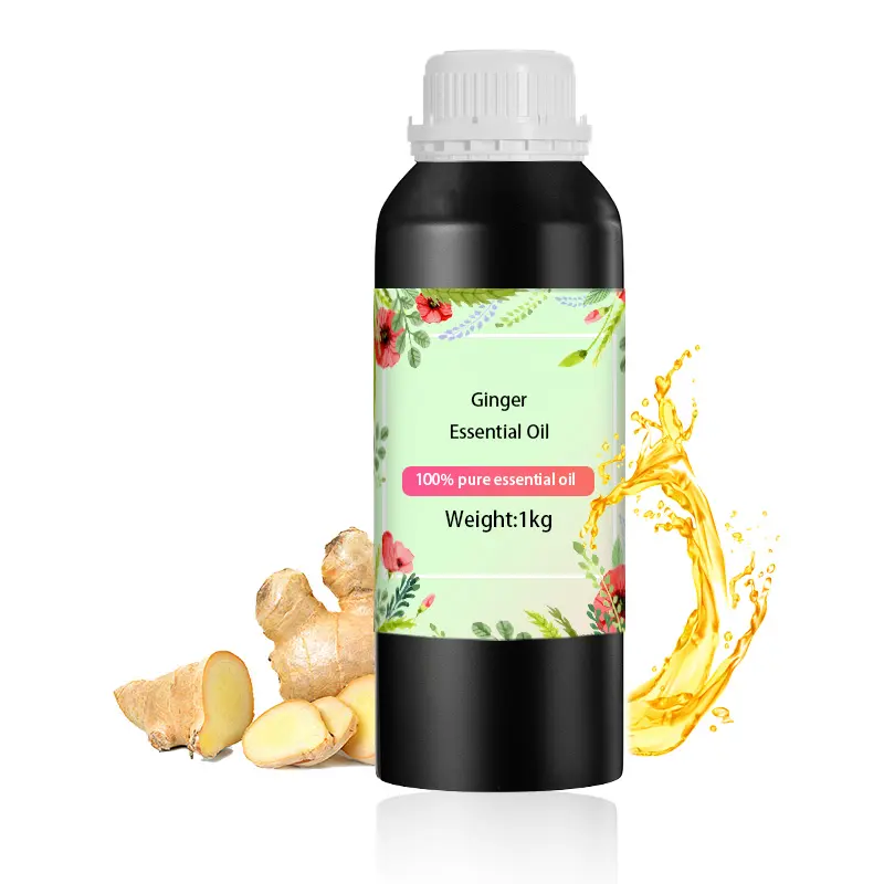 Kostenlose Probe 100 % reines Ingwer Ätherisches Öl organische natürliche Hautpflegeprodukte für Haarpflege und Haut Aroma-Kerzen Herstellung OEM ODM